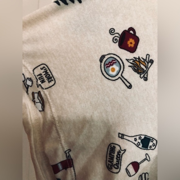 Glamping s'mores 2-piece Women’s plus size shirt & joggers pajama set size 3XL - Picture 6 of 14